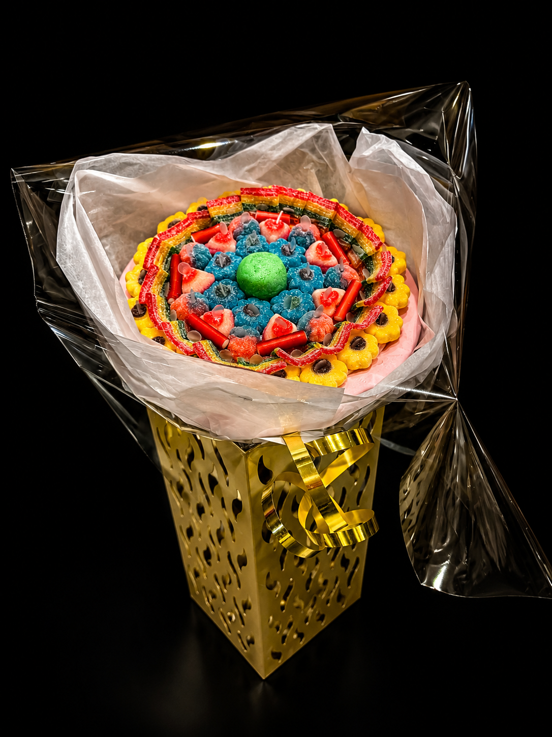 Bouquet de fleurs en bonbons